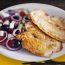 Rostonsült csirkemell, görög saláta
